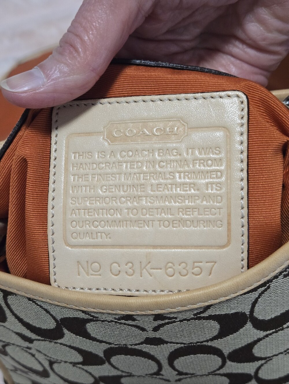 Coach Signature Canvas Messenger Crossbody Bag 2003 Vintage - Picture 9 of 14